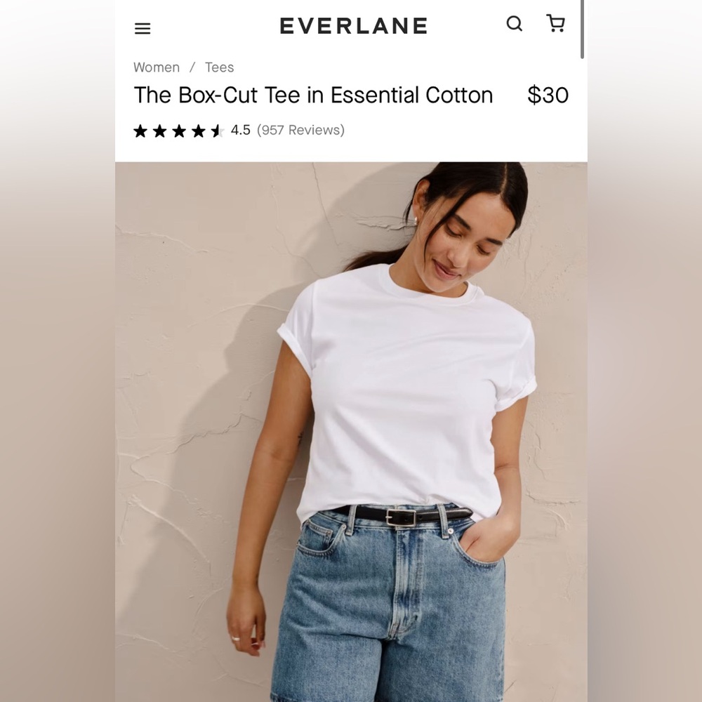 Everlane Box cut Tee!